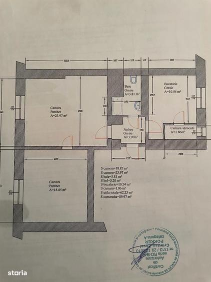 Apartament cu 3 camere, mobilat în Ultracentral