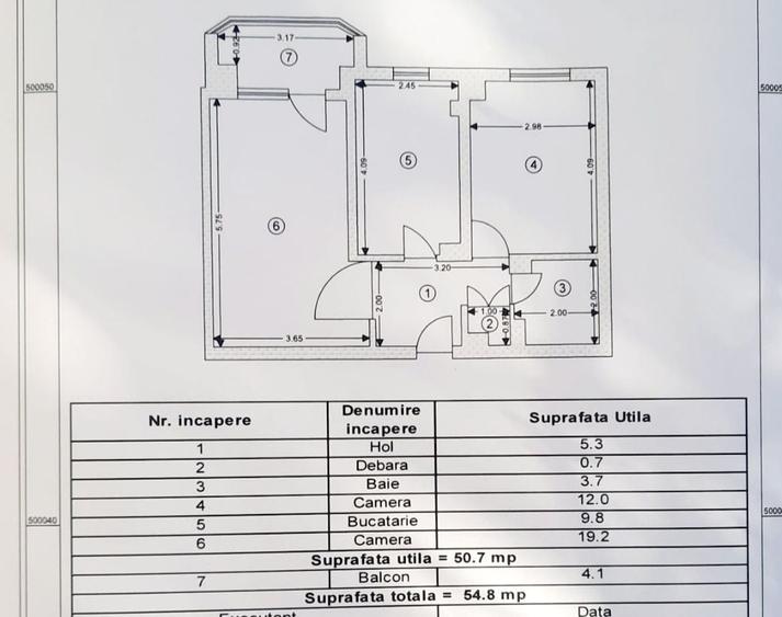 Apartament cu 2 camere decomandat în Centrul Civic