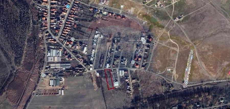 Teren Intravilan Craiova 2500 mp Strada Popoveni - 1