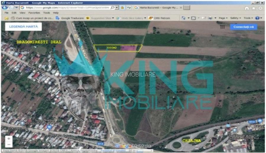 Teren agricol extravilan de 3000 mp, în Chiajna