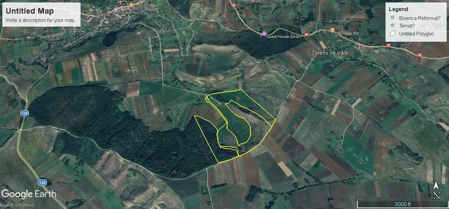 Vand teren 40 ha Mociu jud Cluj - 1