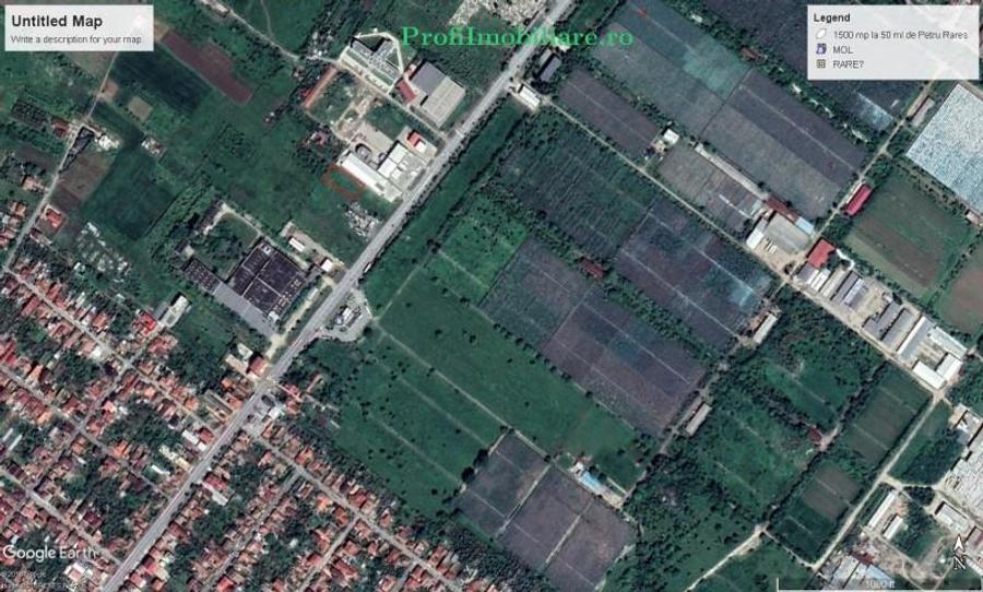 Teren 1.500mp pentru constructii comerciale-industriale- Gradiste strada Petru R - 2