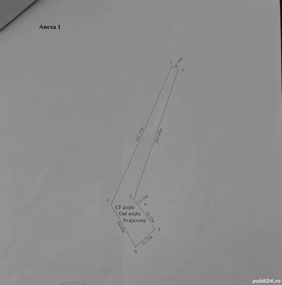 Teren 4300 mp in Bocsa - 1