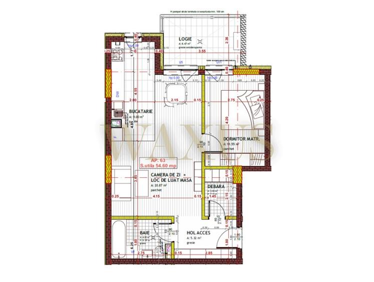Apartament de 2 camere - Semifinisat I Logie I Parcare - Tineretului - 5