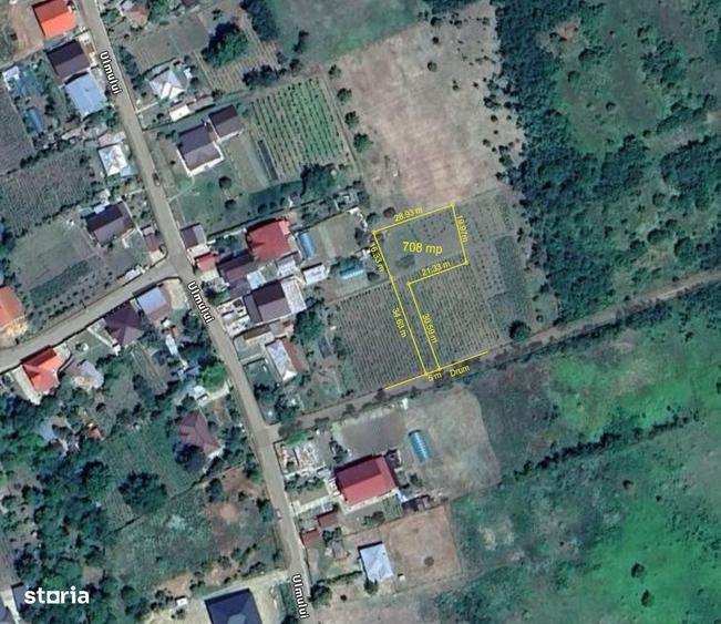 Teren intravilan 708 mp Rediu | Acces privat - 3