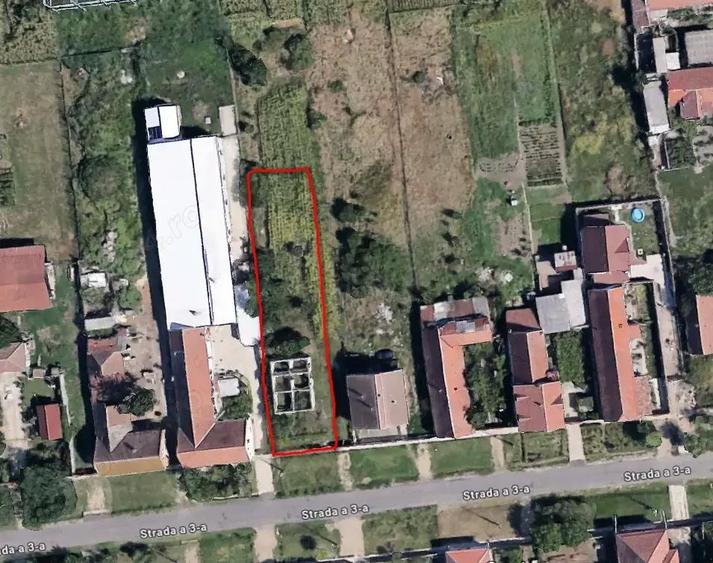 Casa neterminata langa Timisoara, Sacalaz, central, asfalt, utilitati, 1015 mp, FS=15,38mp. Com=0% - 5