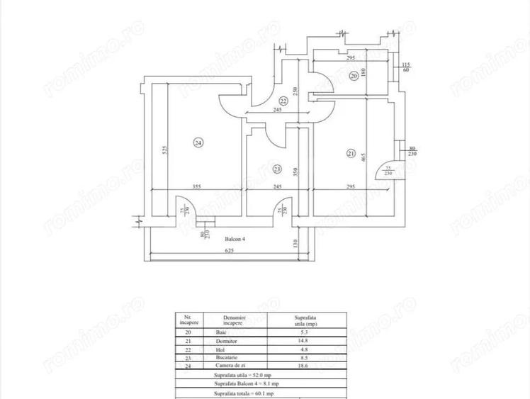 Apartament 2 camere, 60 mp, cartier Veteranilor - parcul N. Romanescu - 1