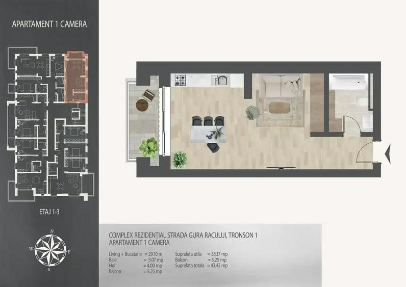 Finisaje Premium Garsoniera 8 Minute Metrou Investitie Sigura - 2