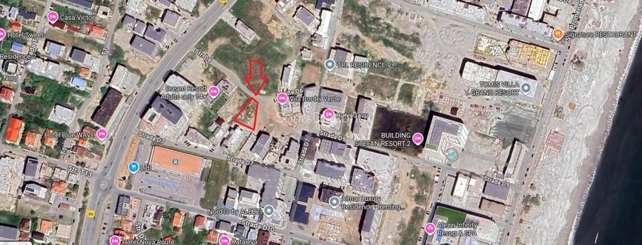 Teren cu suprafata de 1070mp la 300m de plaja Teren cu suprafata de 1070mp la 300m de plaja