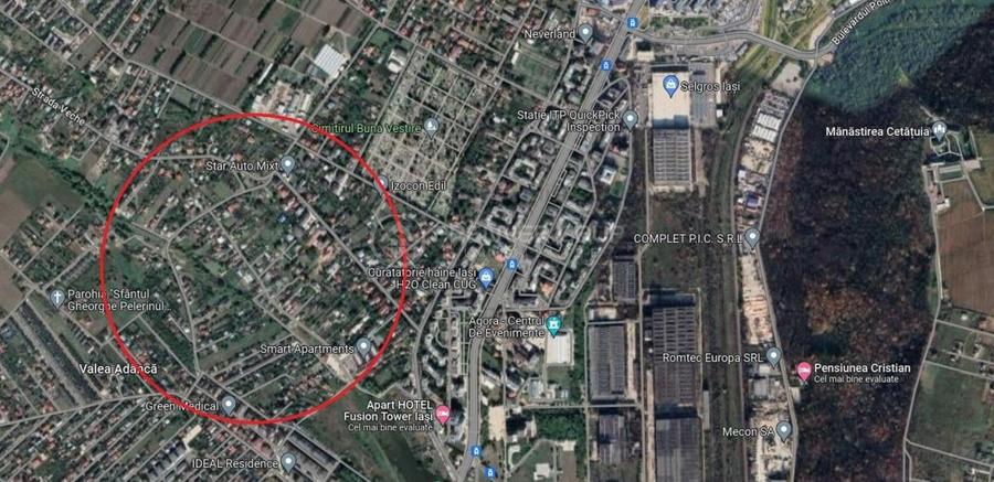 Teren intravilan, CUG - Iasi, 1.500mp - 1