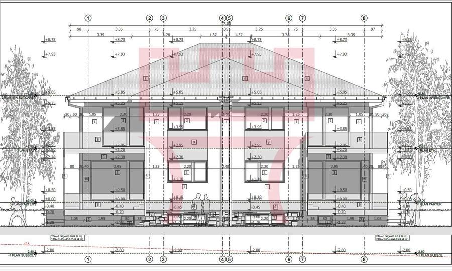 Casa duplex in constructie Dambul Rotund 207mp 350teren utili cu garaj - 1