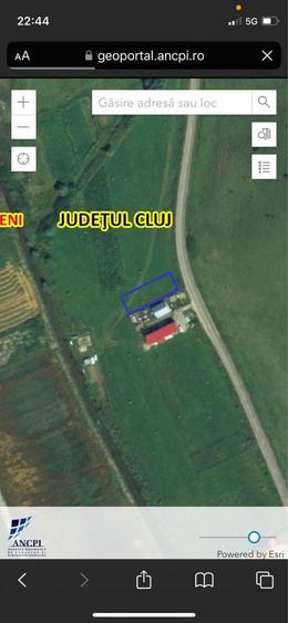 Teren intravilan de vanzare in Chinteni, aproape de Cluj Napoca 580 mp - 1