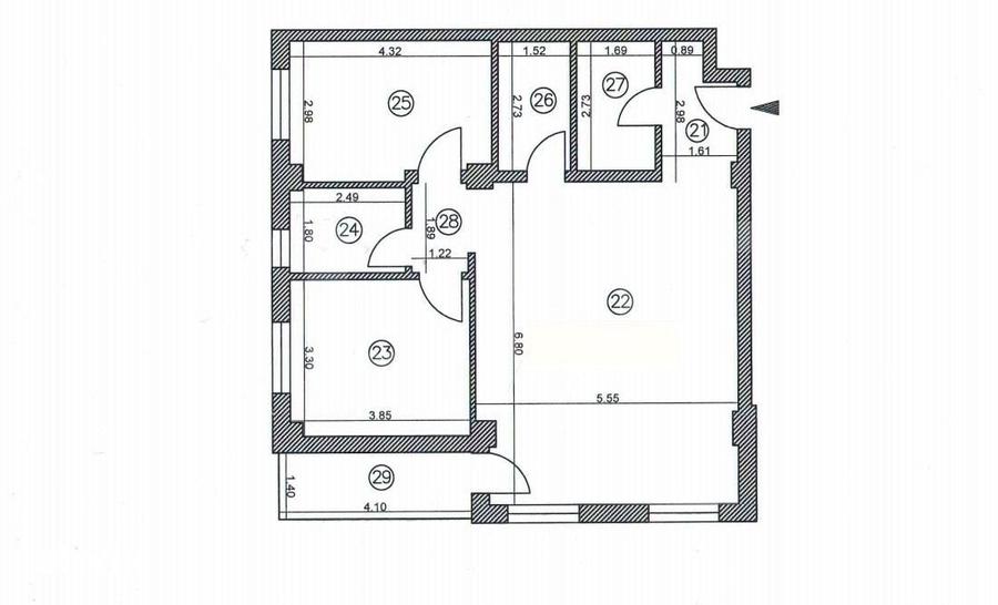 Apartament cu 3 camere în Obcini
