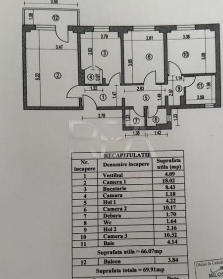 Apartament cu 3 camere decomandat, mobilat în Gorjului