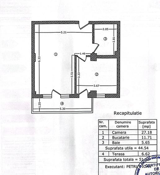 Ap 2 cam, 52mp,bloc 2024, centrala proprie, parcare subterană, Prel. Ghencea 268 - 10