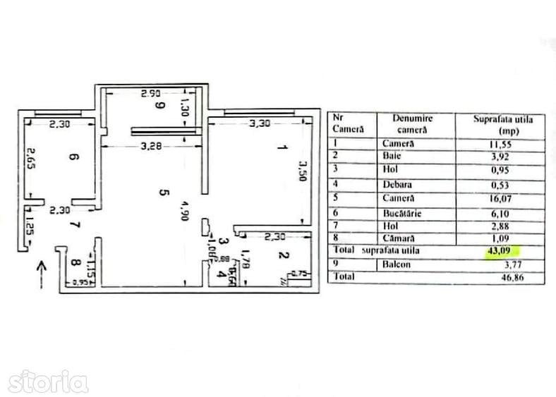 Apartament luminos in ?iglina 1 ideal pentru personalizare - 4