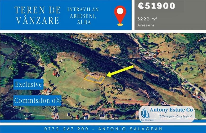 Teren intravilan, de vanzare - Arieseni, judetul Alba - 3