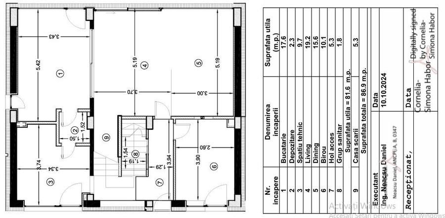 6cam/4dorm,5bai,95mp ampr,425mp teren,garaj,2parc/Voluntari-jud.IF - 6
