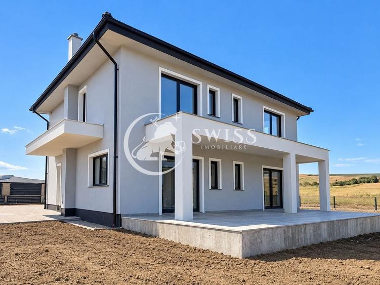 Casă individuală cu 5 camere cu Canalizare în Jucu