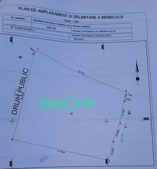 PROSELNICI -  MIROSLAVA, PARCELA DE TEREN DE 2.031 MP - 2
