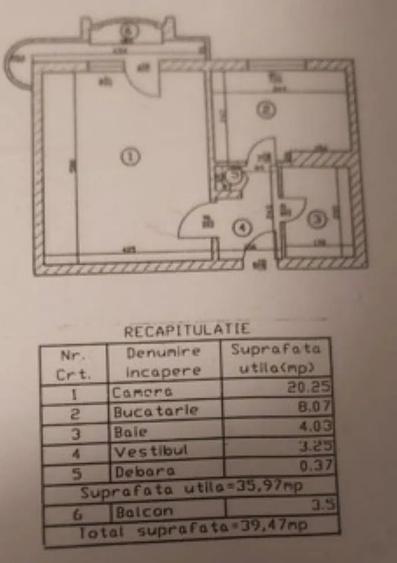 Brancoveanu Metrou - Garsoniera bloc mixt , centrala proprie - 11