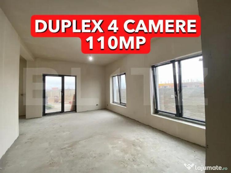 Duplex modern P+1E, 110 mp utili, 4 camere, teren 364 mp, M - 9