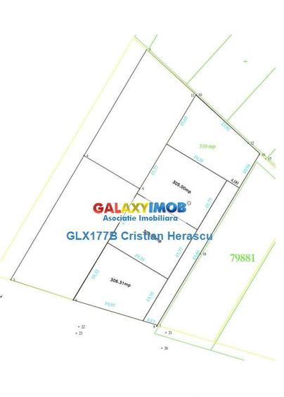 Samurcasi str Modolea Teren 306 mp dubla deschidere cu AC pt - 12