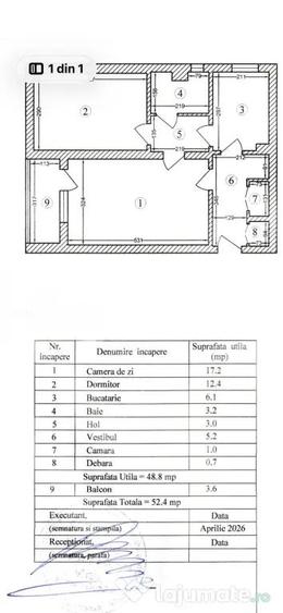 Apartament 2 camera(necesita renovare) - 4