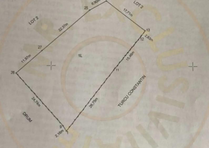 Teren 969 mp intravilan la 10km de Pitesti, langa padure. - 1