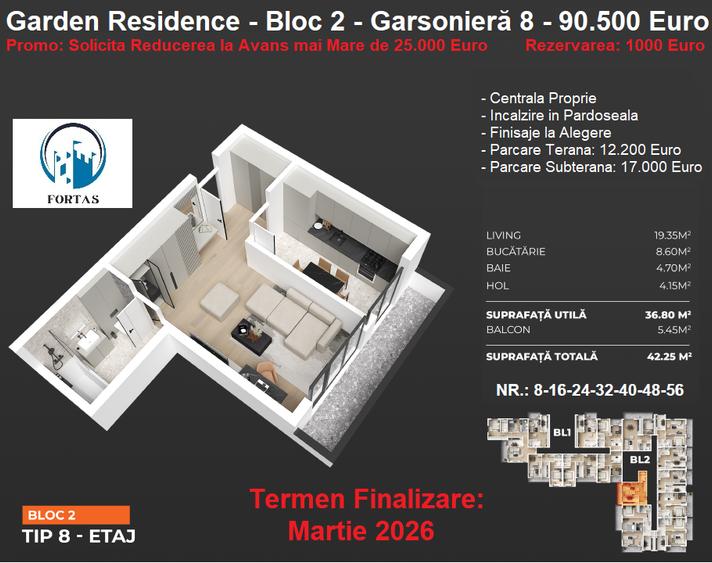 Garsoniera Perfecta de INVESTITIE! Metrou la 3 minute! - 1