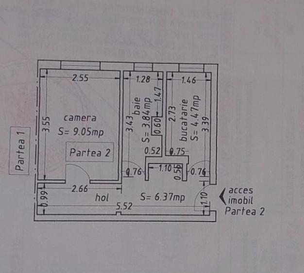 Comision O!Năvodari-Zona Sud-garsoniera decomandată, S-24mp,parter,gaze la ușa. - 11