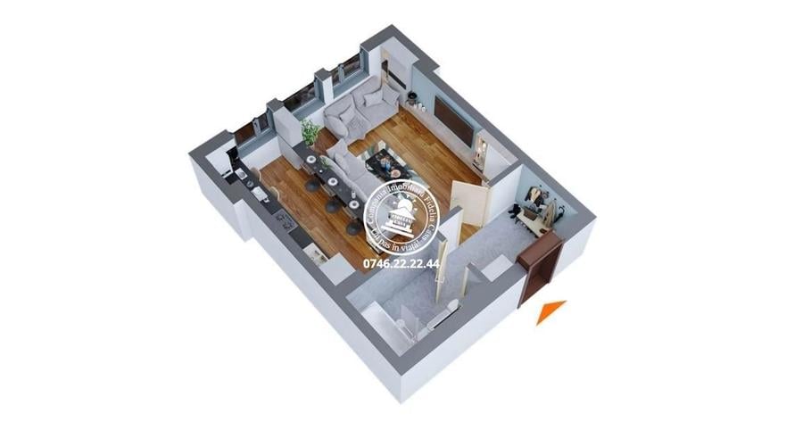 Apartament Nou 1 camere de vanzare Dacia, - 8