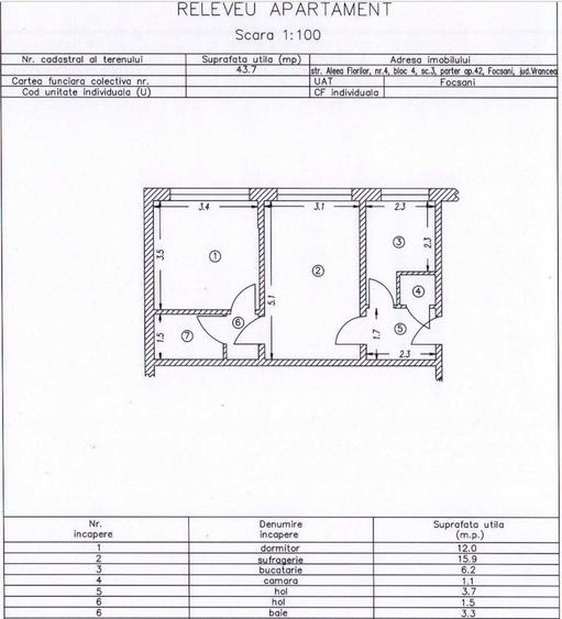 Apartament 2 camere, 44 m2, parter zona Gara / Lidl ideal renovare - 6