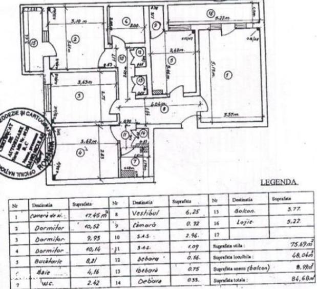 4 camere - centrala termica - parcare - Crangasi - 16
