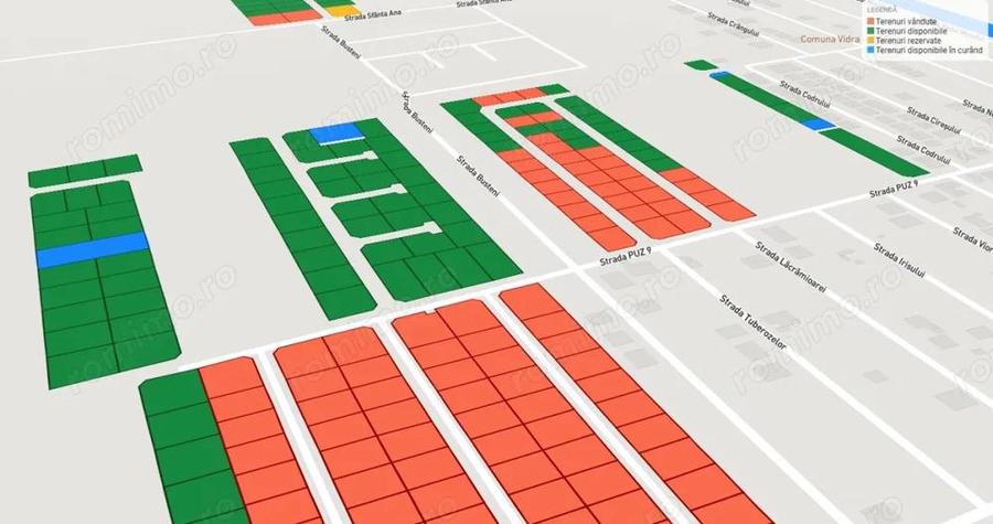 Loturi Intravilan In Rate Berceni | utilitati:curent,drum | #UG15BF - 1