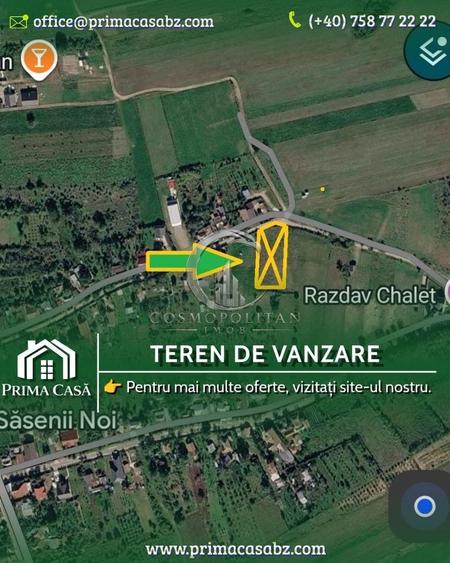 Teren intravilan de 2000 mp, în Săsenii Noi