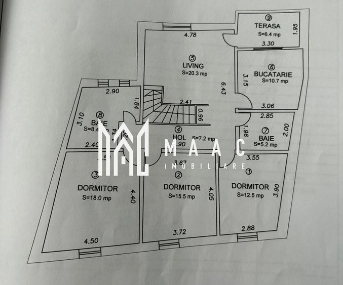 Apartament la casa | 7 camere | 202 mpu | Terezian - 24