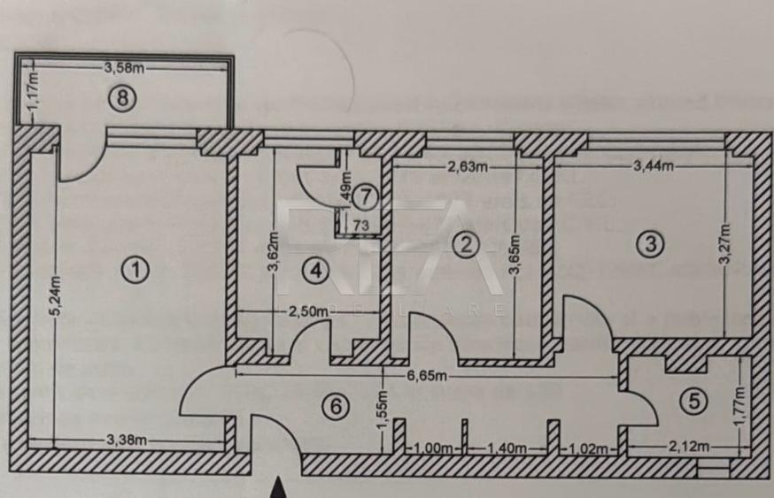 3 camere, 4/10, 65 mp, bloc 1978-Drumul Taberei - 1