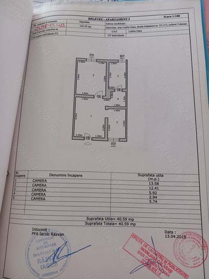 Vand apartament 2 camere, tip casa, in Lehliu-gara - 6