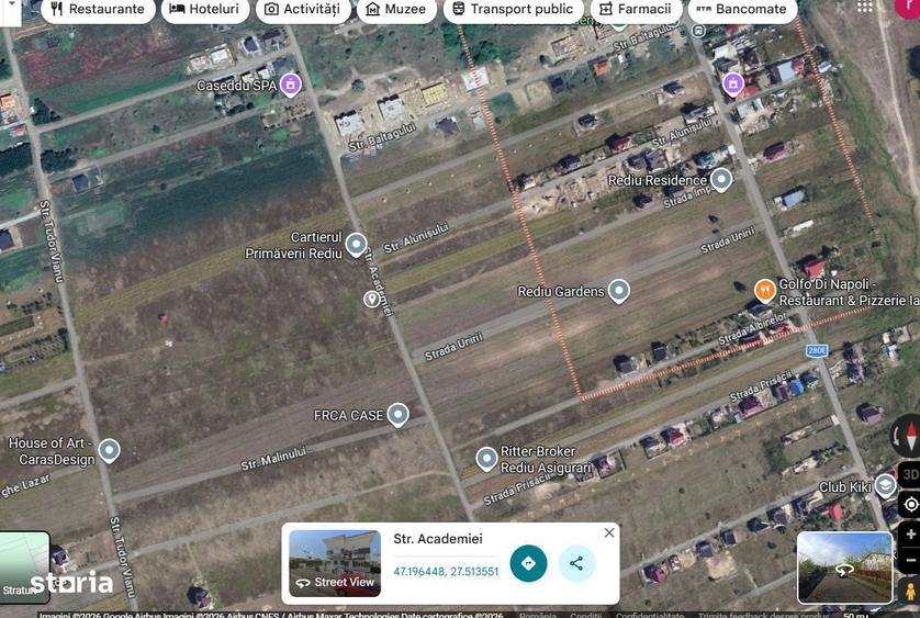 Teren 540 mp intravilan Rediu,Str.Academiei - 1