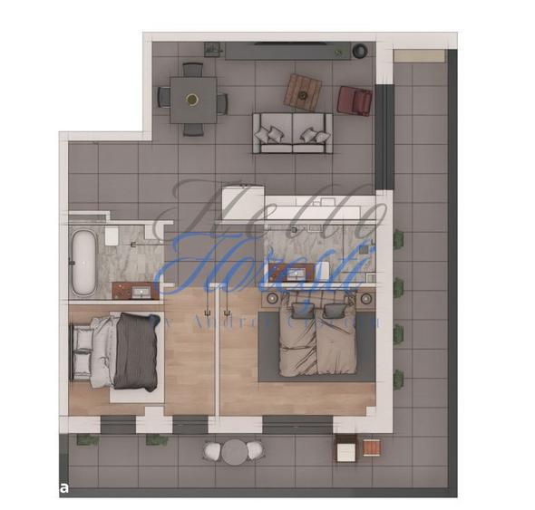 Apartament 2 camere, 53,73mp, ansamblu NZEB, zona Terra - 1