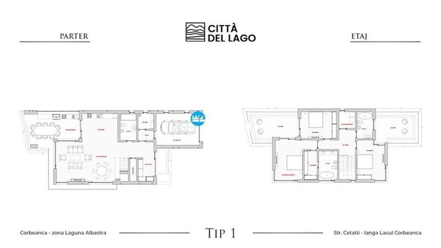 Persoana fizica de vanzare doua VILE DE LUX cu vedere la lac CORBEANCA - 2