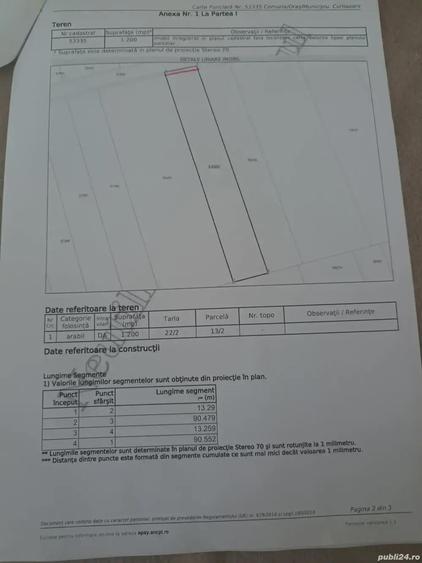 Vand teren intravilan suprafata 1200mp, ideal pentru casa, hala..etc - 1