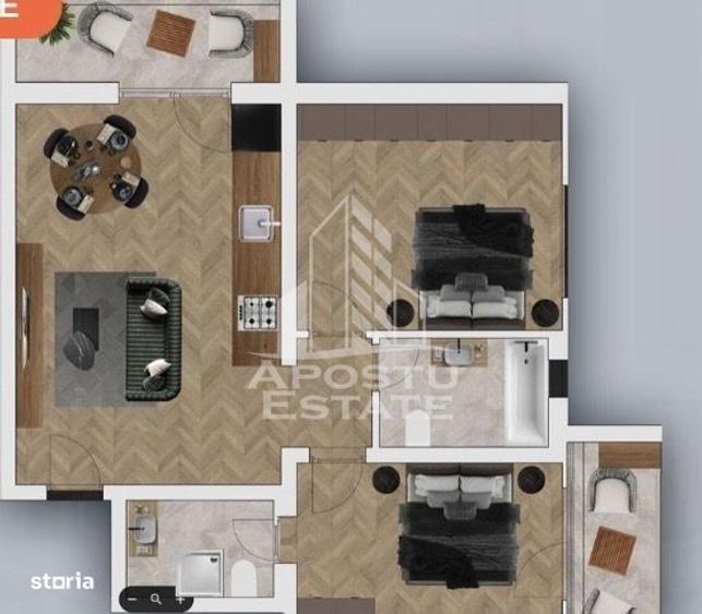 Apartament de vanzare cu 3 camere si 2 bai in Chisoda - 1