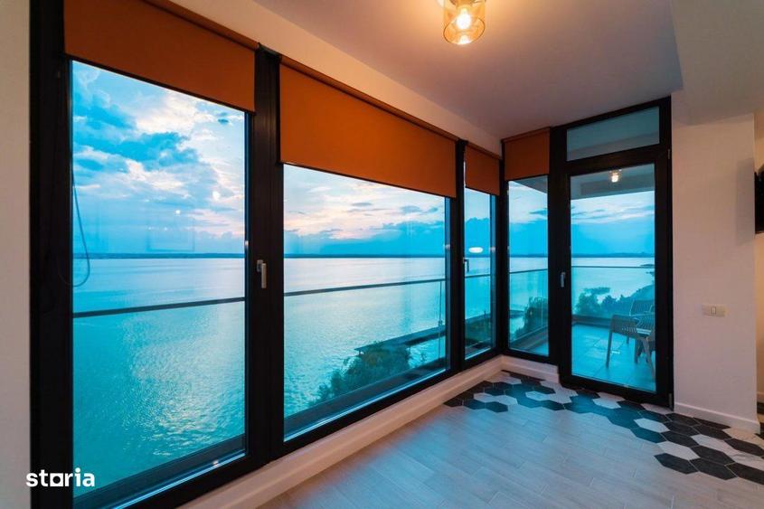 Garsoniera moderna de inchiriat Mamaia, zona Butoaie, vedere lac - 18