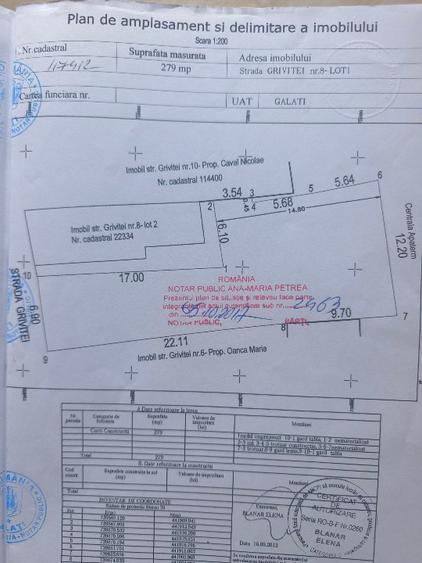 Vand teren intravilan ultracentral , 279 mp, Galati - 3