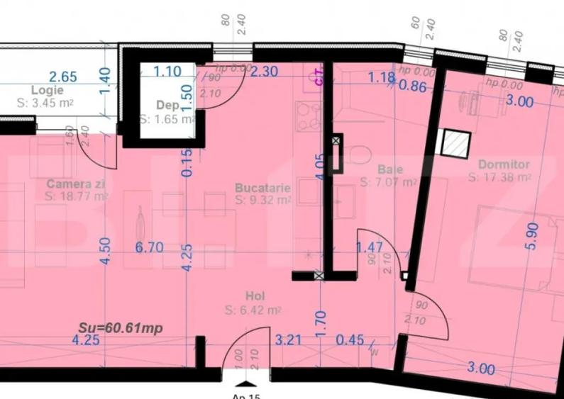 Apartament 2 Camere | 61 mp Utili | Zona Aradului - 1