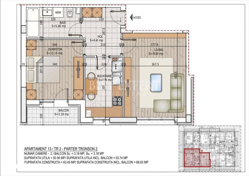 2 Camere Zona Linistita -Acces rapid STB - 1