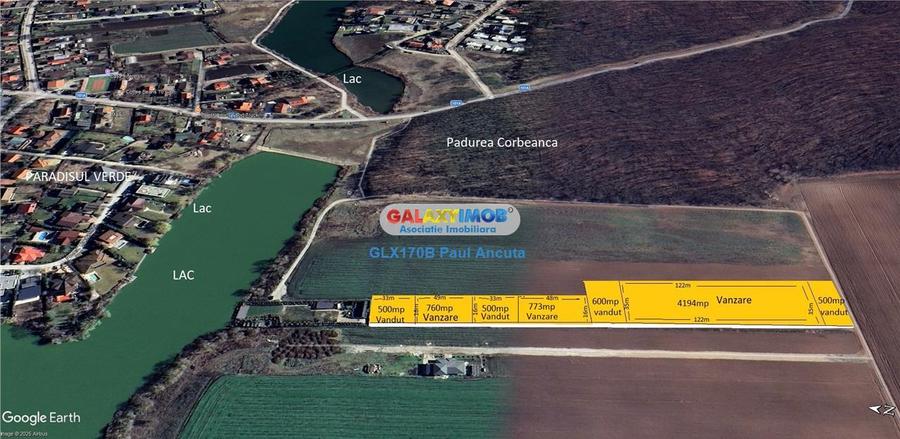 Loturi casa 760 mp Corbeanca vedere lac si padure Paradisul Verde - 1