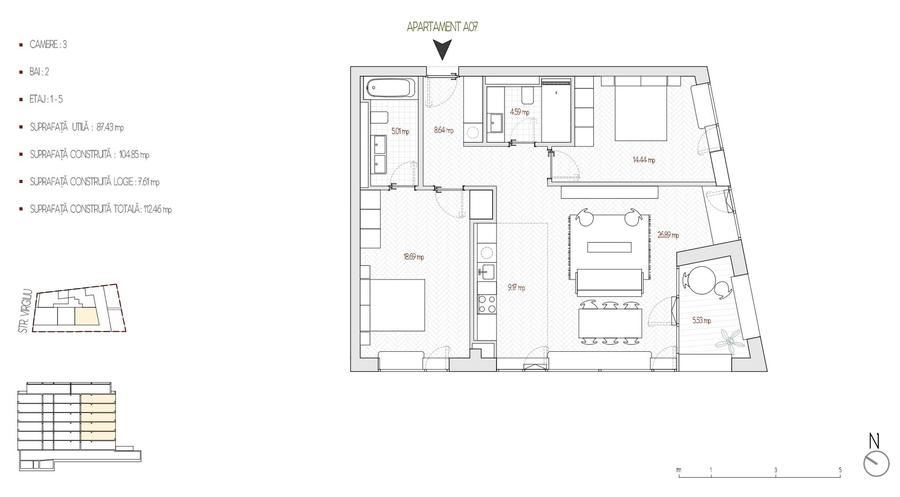 OPORTUNITATE ! Apartament NOU 3 camere Cismigiu ! INVESTITIE - 12